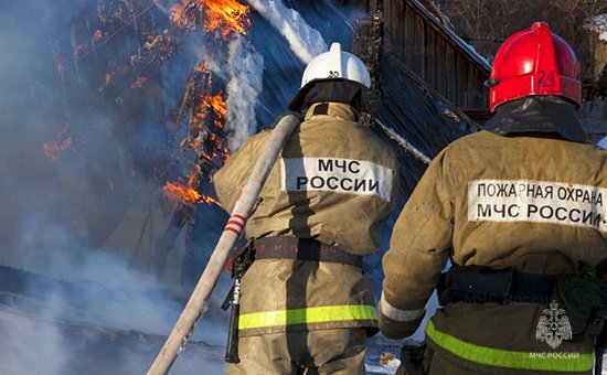 Пожар в муниципальном образовании Бейский район