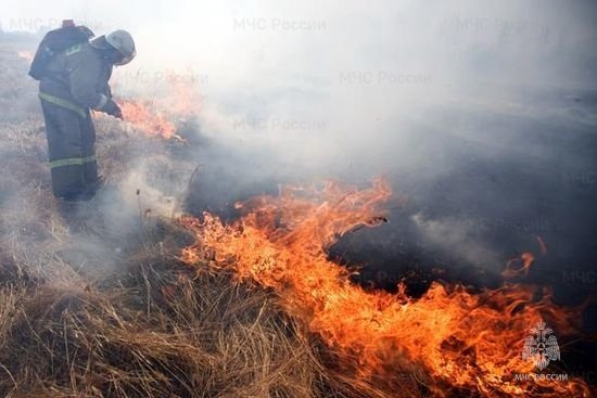 Пожар в муниципальном образовании Бейский район