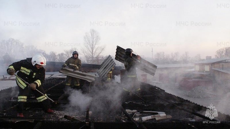 Пожар в муниципальном образовании Бейский район